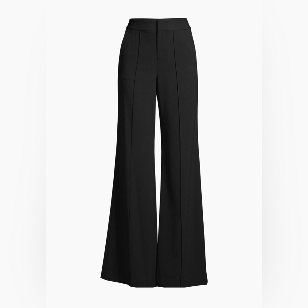 Alice + Olivia Black Wide-Leg Pants